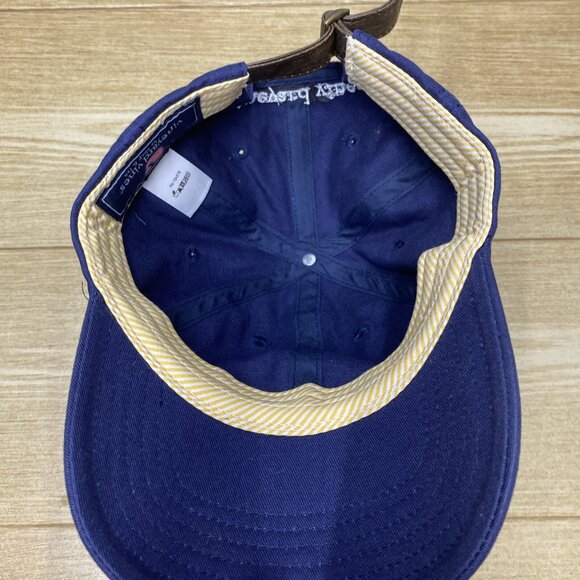 Vineyard Vines Mens Sail Nautical Baseball Cap Navy Adjustable Hat Embroidered - Picture 12 of 15
